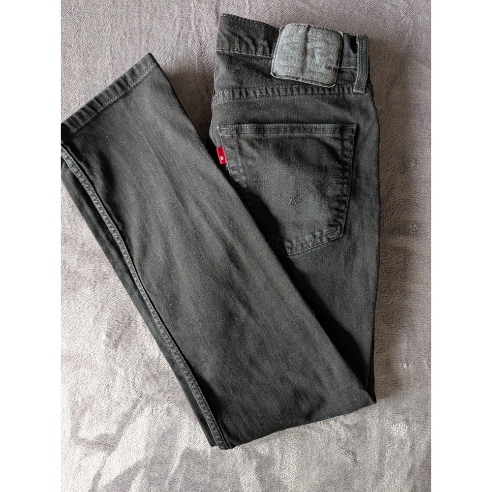 Levis 511 Slim Fit Jeans Mens 32x32 Black Faded Denim Pants 04511-2694